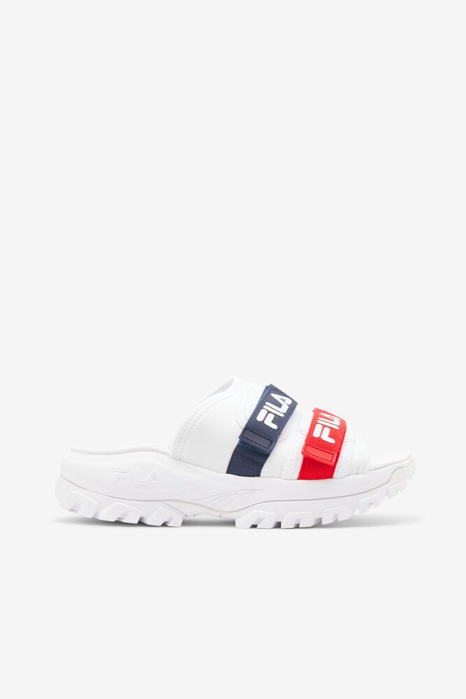 Fila Sandals Outdoor Slide Womens White - India YUT-267890